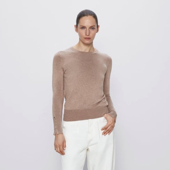 basic long sleeve sweater zara